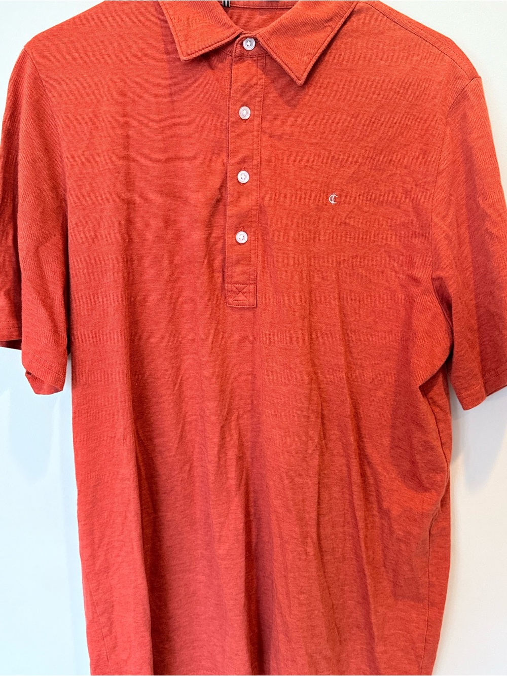 Criquet Men's Rust Orange Polo Shirt